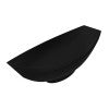 Black Matte 71" Solid Surface Resin Free Standing Hammock Style Bathtub