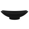 Black Matte 71" Solid Surface Resin Free Standing Hammock Style Bathtub