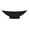 Black Matte 71" Solid Surface Resin Free Standing Hammock Style Bathtub